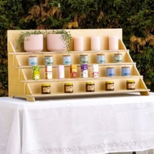 18004_Wood_and_Acrylic_Countertop_Display-Propped_520x520.jpg Wooden Retail Display Shelf