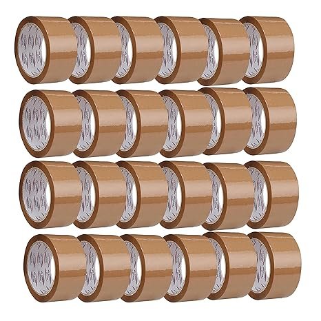 Packing Tape 2-inch - Brown (24 Rolls)