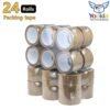 Packing Tape 2-inch - Brown (24 Rolls)