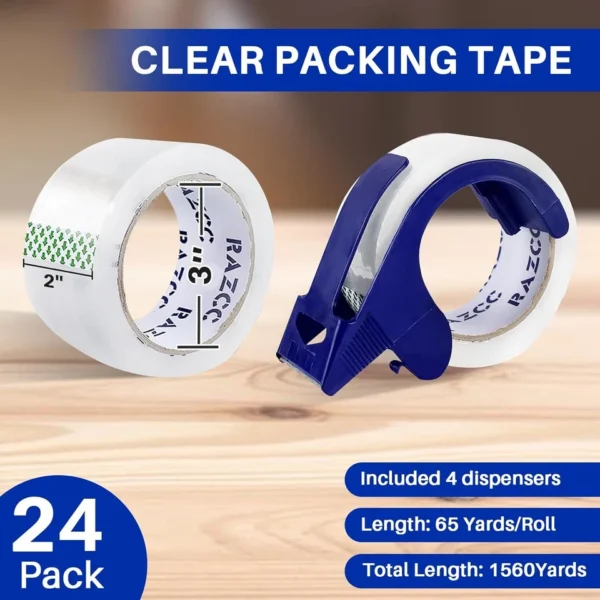 s-l960.webp Packing Tape 2-inch - Clear (24 Rolls)